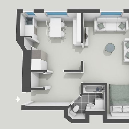 Magnificent Sea View! Luminous 1 Bedroom For Max 4 Helsinki Luaran gambar