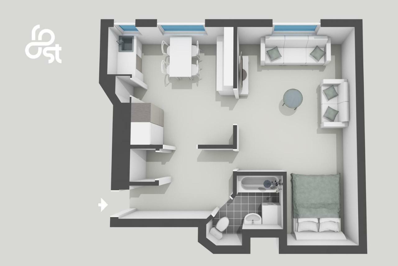 Magnificent Sea View! Luminous 1 Bedroom For Max 4 Helsinki Luaran gambar